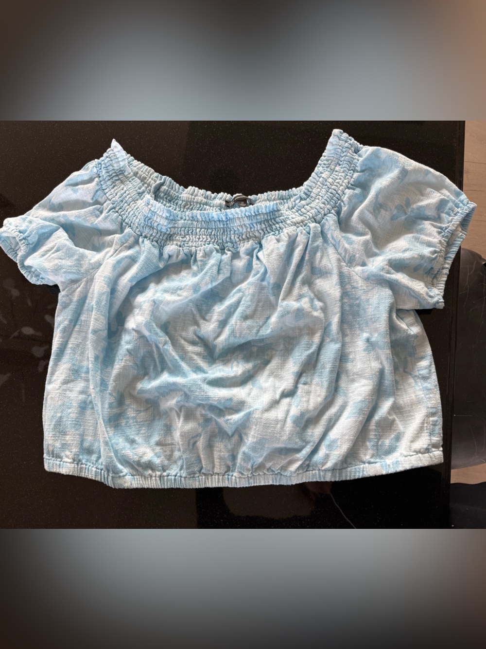 INC International Concepts Light Blue Elastic Waist Kids Shorts